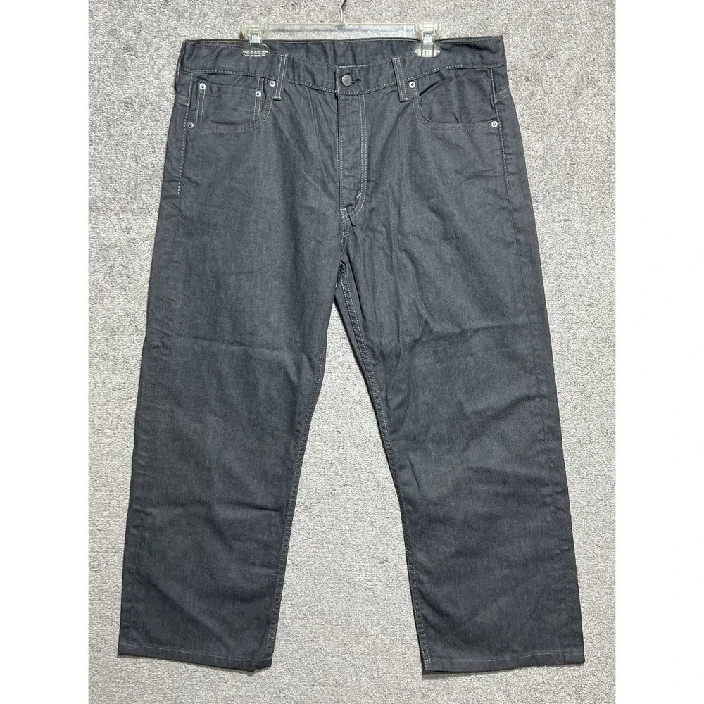 Levi Strauss 569 Gray Denim‎ Jeans Altered Jeans Check Photos For SIZE